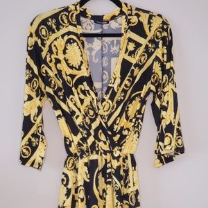 Fashion Nova Versace Print Romper